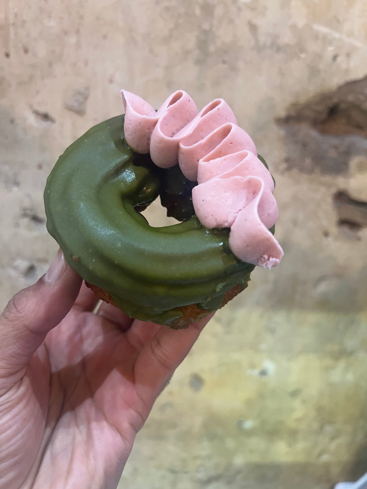 Matcha Strawberry Cruller